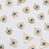 DICOSMETIC 30Pcs 5 Styles Rack Plating Alloy Enamel Evil Eye Pendants FIND-DC0002-43-3