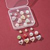 24Pcs 3 Styles Rainbow Iridescent Plating Acrylic Pendants OACR-FS0001-30-4