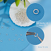 Anti-Tarnish 200Pcs Rhodium Plated 925 Sterling Silver Open Jump Rings STER-PH0001-50-5