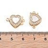 Brass Micro Pave Clear Cubic Zirconia Box Clasps KK-B125-32G-3