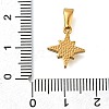 Ion Plating(IP) 304 Stainless Steel Charm with Rhinestone STAS-Z113-05G-3