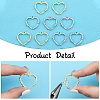 CHGCRAFT 20Pcs 2 Colors Alloy Pendants FIND-CA0007-19-3