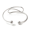 Non-Tarnish Curve Open Cuff Bangles for Women BJEW-Z071-03P-3