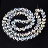 Electroplate Glass Beads Strands X-EGLA-S188-14-B03-5