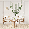 Bohemian Hand-woven Cotton Rope Leaf Tassel with Wood Beads Wall Hanging Ornaments FIND-WH20019-136B-01-4