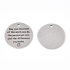 Non-Tarnish 201 Stainless Steel Pendants STAS-T064-38P-28-1