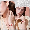 22Pcs 9 Styles Heart Theme Handmade Glass Beads FOIL-FS0001-04-6