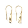 Eco-Friendly Brass Earring Hooks Findings KK-M157-03G-NR-2
