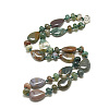 Natural Indian Agate Beaded Necklaces NJEW-S399-11-1