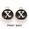 Golden Plated Enamel Alloy Charms ENAM-SZ0001-26B-X-3