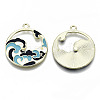 Chinese Style Alloy Pendants X-RESI-R431-07-RS-2
