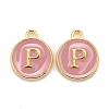 Golden Plated Alloy Enamel Charms LS-ENAM-S118-07P-1