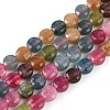 Natural White Jade Imitation Tourmaline Beads Strands G-H062-B01-02-1