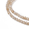 Cubic Zirconia Beads Strands G-F596-48F-3mm-3