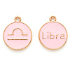 Alloy Enamel Pendants ENAM-S124-01A-09K-1