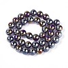 Electroplate Transparent Glass Beads Strands GLAA-T032-T10mm-AB03-2