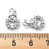 Micro Pave Clear Cubic Zirconia Pendants KK-M102-03P-3