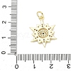 Brass Micro Pave Cubic Zirconia Pendants KK-K417-15B-G-3
