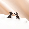 Stainless Steel Small Animal Stud Earrings for Women PW-WG5B49B-08-1