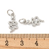 Rack Plating Brass Micro Pave Clear Cubic Zirconia Pendants KK-B093-02G-P-3