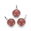 Natural Red Jasper Pendants G-L512-B16-1