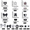 128Pcs Transparent & Opaque Acrylic Beads OACR-BM0001-13-2