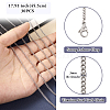 Stainless Steel Curb Chain Necklaces for Men Women NJEW-TAC0001-017-4