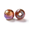 UV Plating Rainbow Iridescent Acrylic Beads PACR-H003-01-3