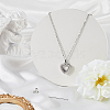 1Pc Stainless Steel Heart Pendant Urn Ashes Necklaces NJEW-CN0001-17P-3
