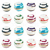 20Pcs Acrylic Stripe Beads MACR-TA0002-77-3