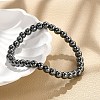 Synthetic Non-magnetic Hematite Beaded Stretch Bracelets BJEW-D446-B-22-1