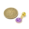 Golden Tone Alloy Enamel European Dangle Charms PALLOY-JF03235-5