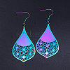 201 Stainless Steel Dangle Earrings STAS-S105-JN423-1