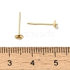 Brass Studs Earrings Finding KK-K383-01B-G-3