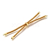 Braided Cotton Cord Slider Bracelet Making MAK-R001-01G-14-2