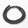 Natural Black Onyx Beads Strands G-G735-60-6mm-A-2