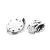 304 Stainless Steel Clip-on Earring Setting STAS-Q241-012A-2