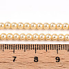 Baking Painted Pearlized Glass Pearl Bead Strands HY-N002-3mm-A09-5