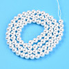 Baking Painted Pearlized Glass Pearl Bead Strands HY-N002-5mm-A12-4