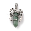 Natural Green Aventurine Pointed Pendants G-B042-04P-56-1