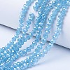 Electroplate Glass Beads Strands EGLA-A034-J6mm-A06-1