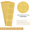 Self Adhesive Gold Foil Embossed Stickers DIY-WH0211-204-2