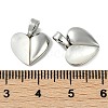 Brass Pave Natural Shell Heart Charms KK-P283-07P-3