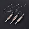 Mixed Gemstone Pointed Dowsing Pendulums G-F733-01-7