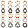   24Pcs 6 Style Zinc Alloy Screw-in Grommet Eyelet Findings FIND-PH0017-46-1