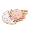 Alloy Enamel Pendants ENAM-A008-18KCG-02-2