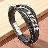 Braided Microfiber Leather Multi-strand Bracelets BJEW-Q010-03A-1