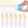 24Pcs 4 Style 201 Stainless Steel Filigree Joiners Links STAS-DC0008-64-1