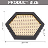 Hexagon Rattan Jewelry Plates AJEW-WH0258-735-2