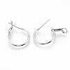Brass Hoop Earrings KK-S345-213-2